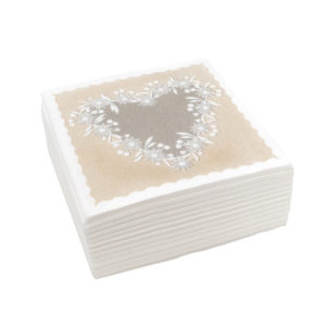 Serviette intissé 40 x 40 cm impression Saint-Gervais