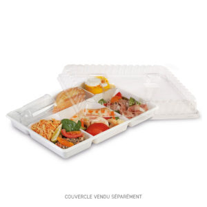 Plateau repas 29 x 22 cm PS Blanc