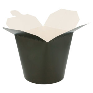 Boite lunch carton ingraissable Noir