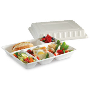 Couvercle pour plateau repas 29,5 x 24 cm canne à sucre