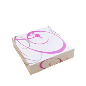 Boite patissière hauteur 6 cm impression Volutes