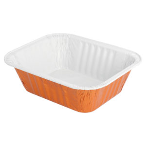 Barquette aluminium laqué micro-ondable