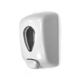 Distributeur savon à remplissage direct 0,9L ABS Blanc