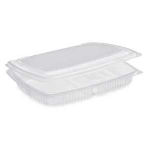 Plateau repas Translucide à couvercle charnière