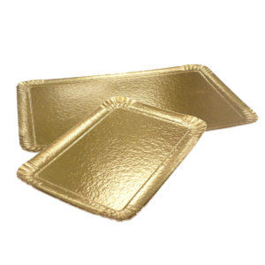 Plateau traiteur carton Or