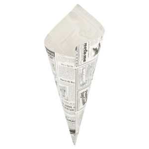 Sachet cone papier Kraft ingraissable impression Times