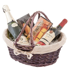 Corbeille osier ovale avec anses 36 x 25 x 15 cm